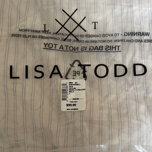 Lisa Todd Multicolor Striped Sweater wool blend (New without tag) - Picture 2 of 6